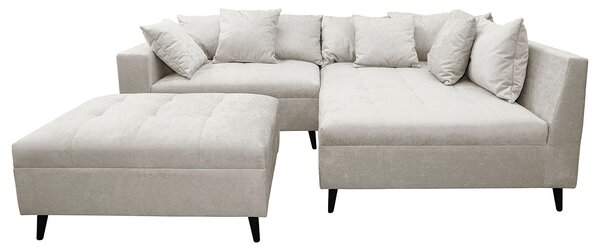 ROHOVÁ SEDAČKA, textil, svetlosivá MID.YOU - Sedačky, Online Only