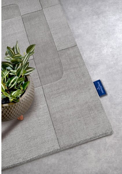 Sivý ručne tkaný vlnený behúň 80x250 cm Charlotte – Villeroy&Boch