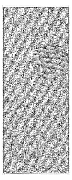 Sivý behúň 80x300 cm Wolly – BT Carpet