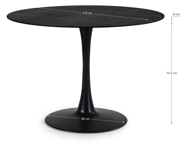 Okrúhly jedálenský stôl ø 110 cm Ada – Marckeric