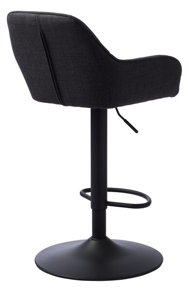 Tmavosivá barová stolička s nastaviteľnou výškou Nolan – Unique Furniture