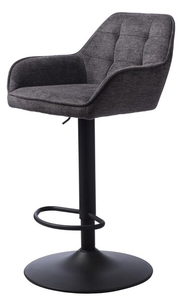 Tmavosivá barová stolička s nastaviteľnou výškou Nolan – Unique Furniture