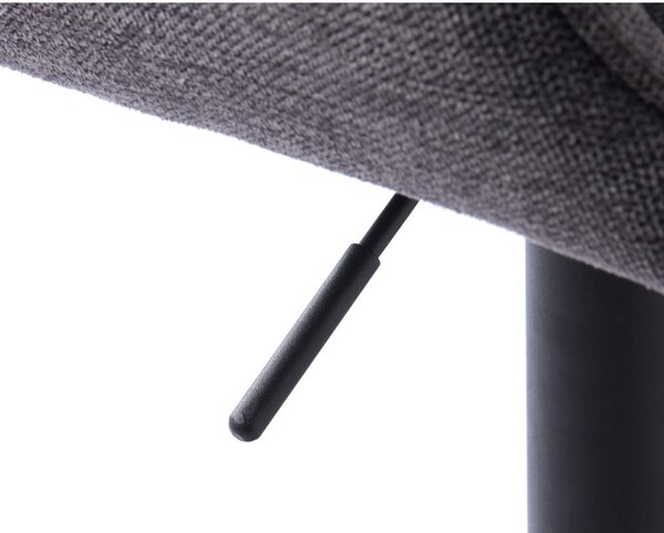Tmavosivá barová stolička s nastaviteľnou výškou Nolan – Unique Furniture
