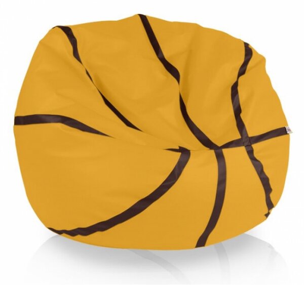 Sedací vak Basketbal žltý
