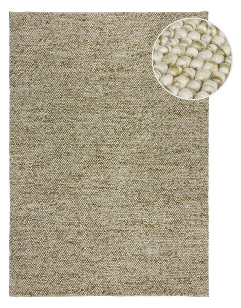 Kaki ručne tkaný koberec s prímesou vlny 160x230 cm Minerals – Flair Rugs