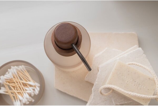 Béžový sklenený dávkovač mydla 310 ml Modest – Mette Ditmer Denmark