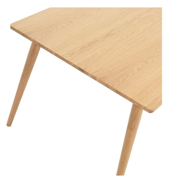 Rozkladací jedálenský stôl s doskou v dubovom dekore v prírodnej farbe 190x90 cm Barrali – Unique Furniture