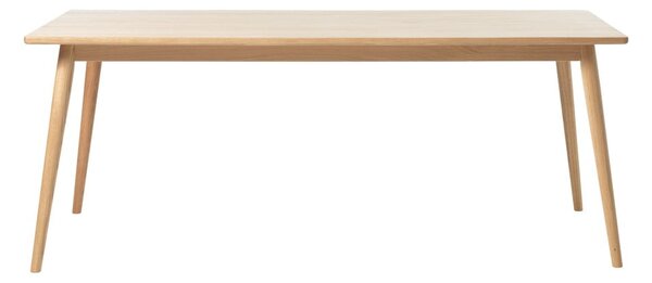 Rozkladací jedálenský stôl s doskou v dubovom dekore v prírodnej farbe 190x90 cm Barrali – Unique Furniture