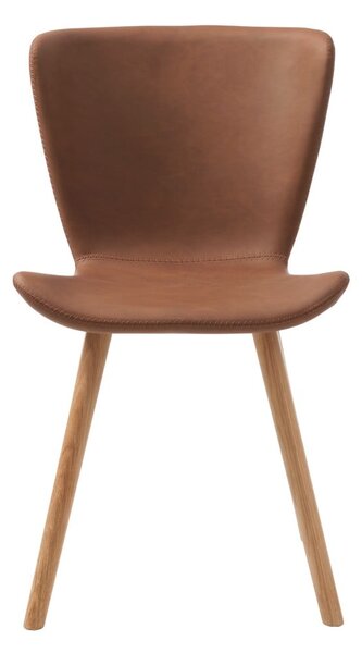 Hnedé kovové jedálenské stoličky v súprave 2 ks Teslin – Unique Furniture
