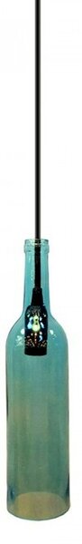 V-TAC Závesná lampa fľaša pre žiarovky E14, Modrá