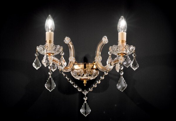 Nástenné svietidlo Ideal lux FLORIAN 035659 - zlatá