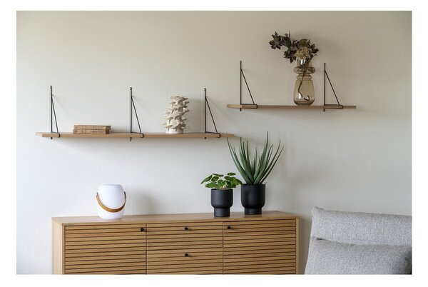 Polica v dekore jaseňa v prírodnej farbe 120 cm Chiba – House Nordic