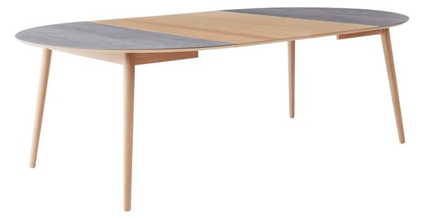 Okrúhly rozkladací jedálenský stôl s keramickou doskou ø 135 cm Meza – Hammel Furniture
