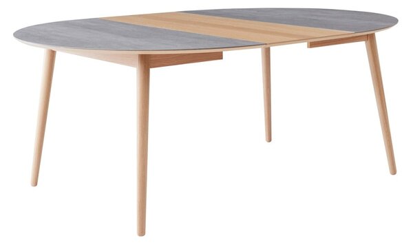Okrúhly rozkladací jedálenský stôl s keramickou doskou ø 135 cm Meza – Hammel Furniture