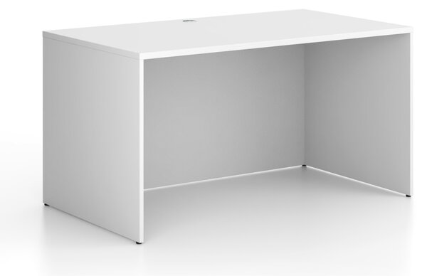 Kancelársky písací stôl FRAME, 140x80 cm, biela