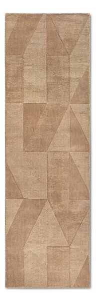 Béžový ručne tkaný vlnený behúň 80x250 cm Ursule – Villeroy&Boch