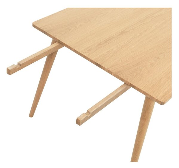Rozkladací jedálenský stôl s doskou v dubovom dekore v prírodnej farbe 150x90 cm Barrali – Unique Furniture