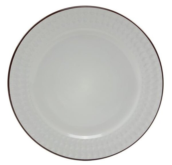 Keramický plytký tanier ROMA 28cm biely