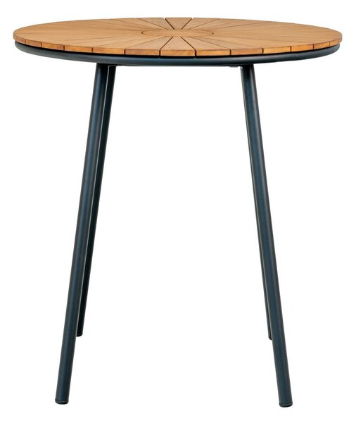 Okrúhly záhradný jedálenský stôl z teakového dreva ø 70 cm Cleveland – House Nordic