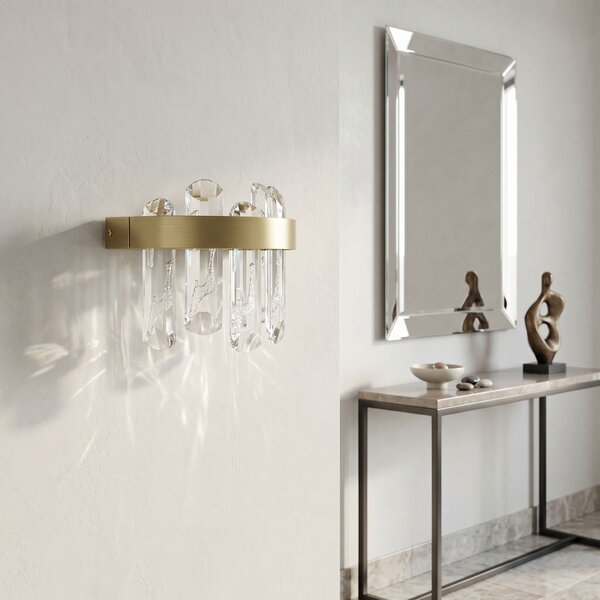 Toolight Toolight, LED nástenné svietidlo SWE075-W Brushed Gold, OSW-30204