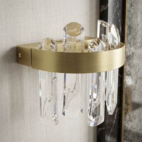 Toolight Toolight, LED nástenné svietidlo SWE075-W Brushed Gold, OSW-30204