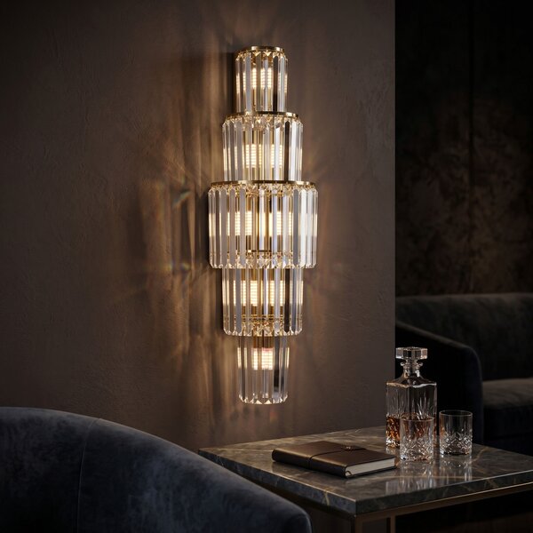 Toolight Toolight, Nástenné svietidlo SWE098-W 60 cm GOLD, OSW-30221