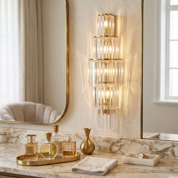 Toolight Toolight, Nástenné svietidlo SWE098-W 60 cm GOLD, OSW-30221