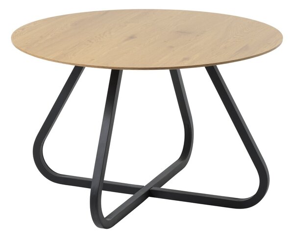Okrúhly jedálenský stôl s doskou v dubovom dekore v prírodnej farbe ø 120 cm Cesura – Unique Furniture
