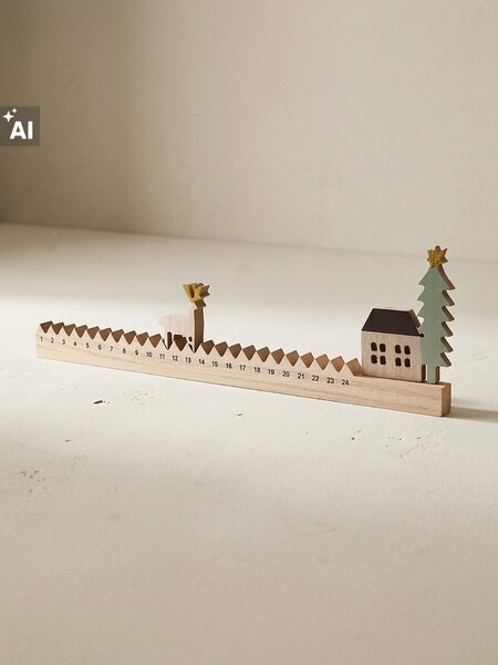 Sinsay - Dekoratívny adventný kalendár s motívom soba a vianočného stromčeka - viacfarebná