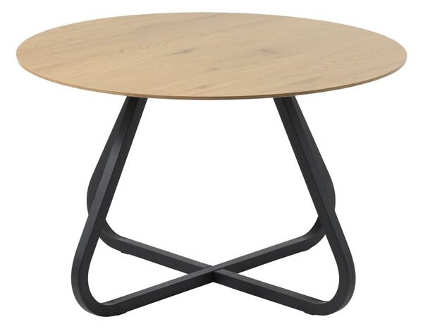 Okrúhly jedálenský stôl s doskou v dubovom dekore v prírodnej farbe ø 120 cm Cesura – Unique Furniture
