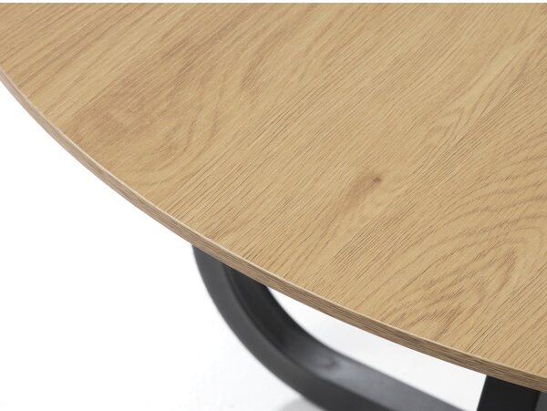 Okrúhly jedálenský stôl s doskou v dubovom dekore v prírodnej farbe ø 120 cm Cesura – Unique Furniture