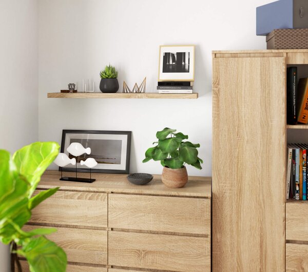 Ak furniture Polica PS-5 100 cm dub sonoma