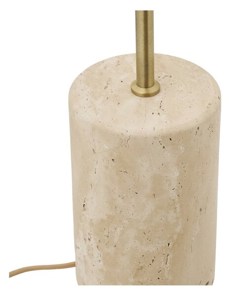 Béžová stojacia lampa s kovovým tienidlom (výška 155 cm) Sheffield – House Nordic