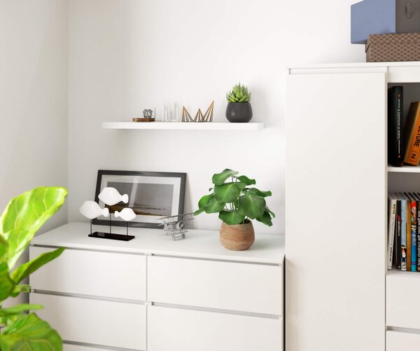 Ak furniture Polica PS-4 80 cm biela