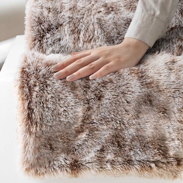 Hnedá deka z umelej kožušiny 180x220 cm Antartic – douceur d'intérieur