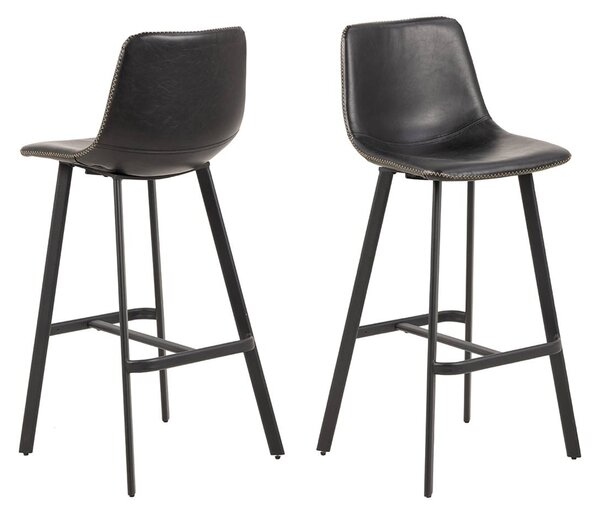 ACTONA Sada 2 ks – Barová stolička Oregon 50 × 46,5 × 103 cm