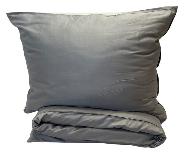 Obliečky bavlnený satén exclusive Modern sivé 200x140cm+90x70cm TiaHome