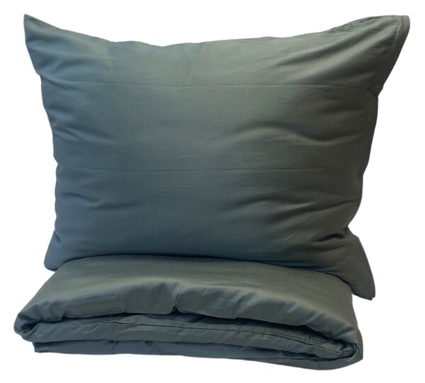 Obliečky bavlnený satén exclusive Modern zelené 200x140cm+90x70cm TiaHome