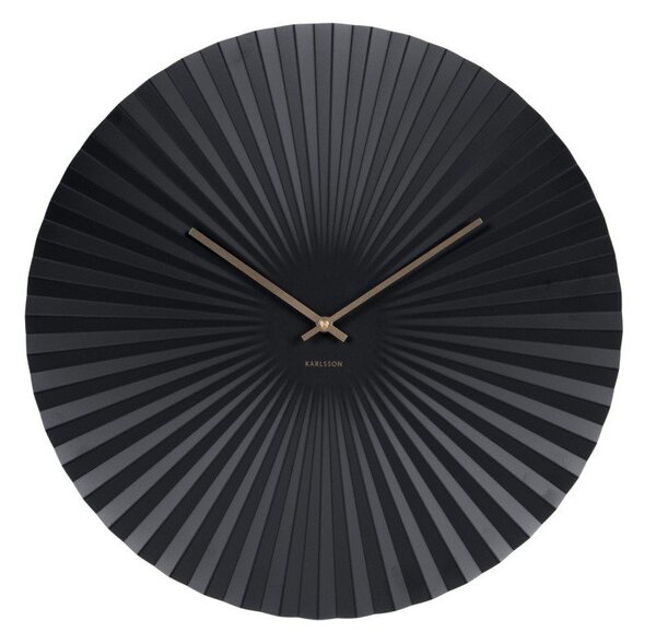 Hodiny v čiernej farbe Karlsson Sensu, ⌀ 50 cm