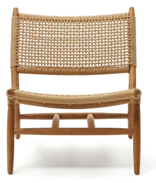 Drevené záhradné kreslo v prírodnej farbe Codolar - Kave Home
