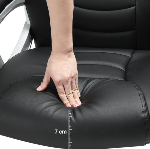 SONGMICS Ergonomická kancelárska stolička Tord čierna