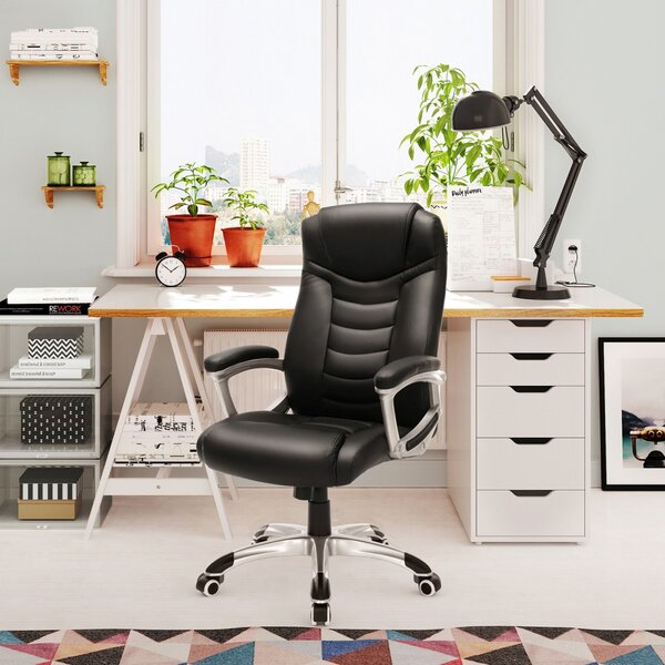 SONGMICS Ergonomická kancelárska stolička Tord čierna