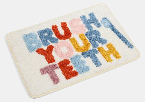 Sinsay - Kúpeľňová podložka s nápisom BRUSH YOUR TEETH - viacfarebná