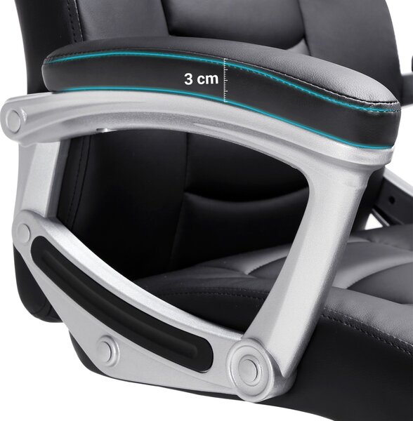 SONGMICS Ergonomická kancelárska stolička Tord čierna