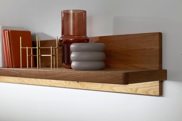 NÁSTENNÁ POLICA, dub, farba duba, 154/24/25 cm Linea Natura - Regály