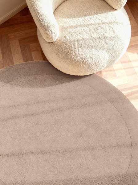 Villeroy & Boch , Kusový koberec Kari 106282 Beige kruh, 150x150 (priemer) kruh, béžová, obývacia izba