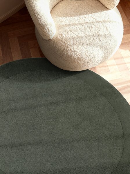 Villeroy & Boch , Kusový koberec Kari 106284 Green kruh, 150x150 (priemer) kruh, zelená, obývacia izba