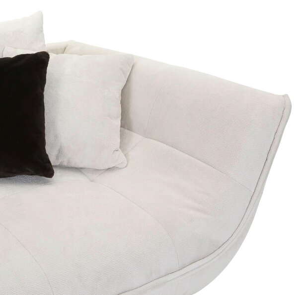 VEĽKÁ POHOVKA, textil, krémová, čierna, biela Stylife - Sedačky