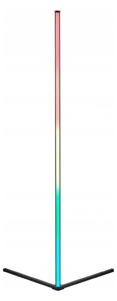 Čierna LED stojacia lampa (výška 141 cm) Level – Reality