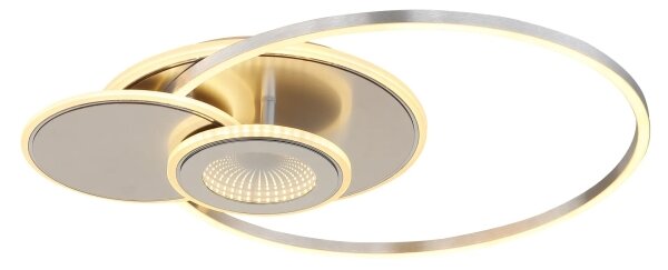 Globo 68278-24 - LED stmievateľné stropné svietidlo BELTRAN LED/24W/230V strieborné s diaľkovým ovládaním